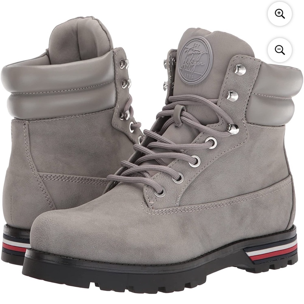 Tommy Hilfiger Gray Ankle Boots